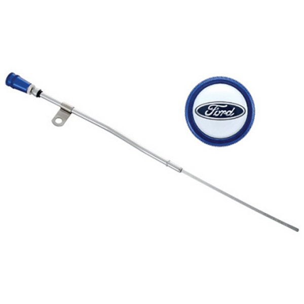 【USA在庫あり】 Ford Racing Dipstick Kit - Anodized Aluminum Handle w/ Embossed フォード Logo frp302-400 JP店
