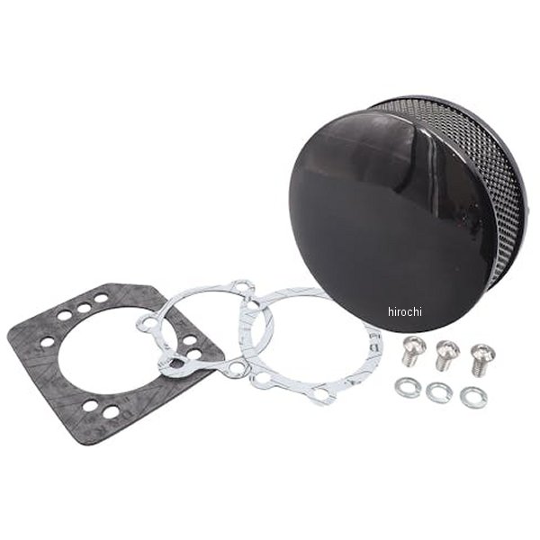 【メーカー在庫あり】 ネオファクトリー 5-1/2in ラウンドエアクリーナー CVキャブ/EFI用 黒 031339 JP店|株式会社ヒロチー商事 店