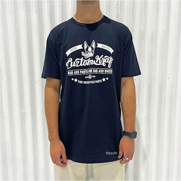 【メーカー在庫あり】 カスタムクラフト CuztomKraft SIGNATURE Tシャツ ネイビーブルー Lサイズ SIGNBLE JP店