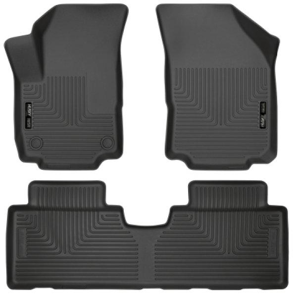 【USA在庫あり】 Husky Liners 18-23 GMC Terrain WeatherBeater Black Front & 2nd Seat Floor Liners hsl95151 JP店