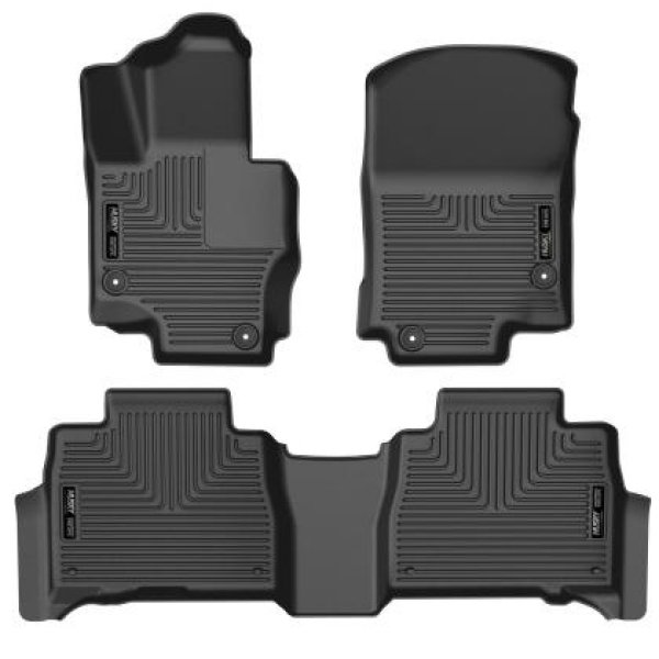 【USA在庫あり】 Husky Liners 20-23 Mercedes-Benz GLE350/GLE450 Weatherbeater Black Front & 2nd Seat Floor Liners hsl95491 JP店
