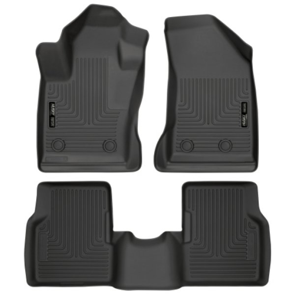 【USA在庫あり】 Husky Liners 2017 Jeep Compass Weatherbeater Black Front & 2nd Seat Floor Liners hsl95681 JP店