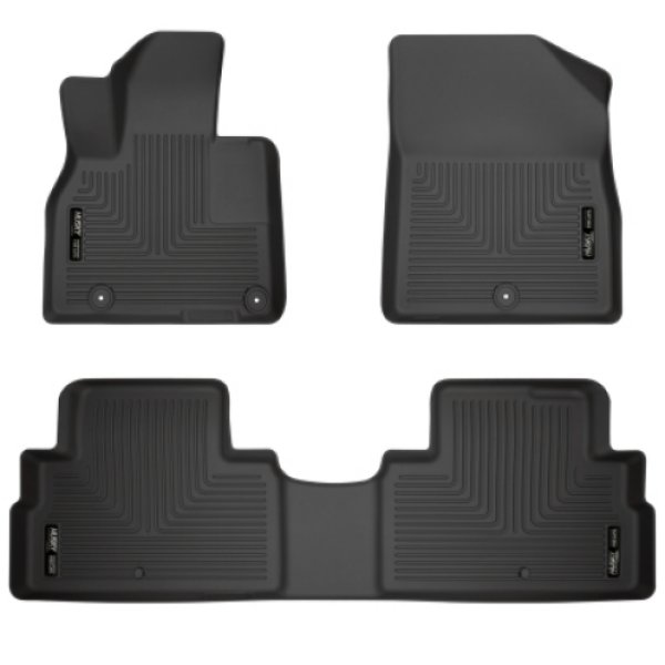 【USA在庫あり】 Husky Liners 2020 Kia Telluride Weatherbeater ブラック フロント & 2nd Seat フロアライナー hsl95691 JP店