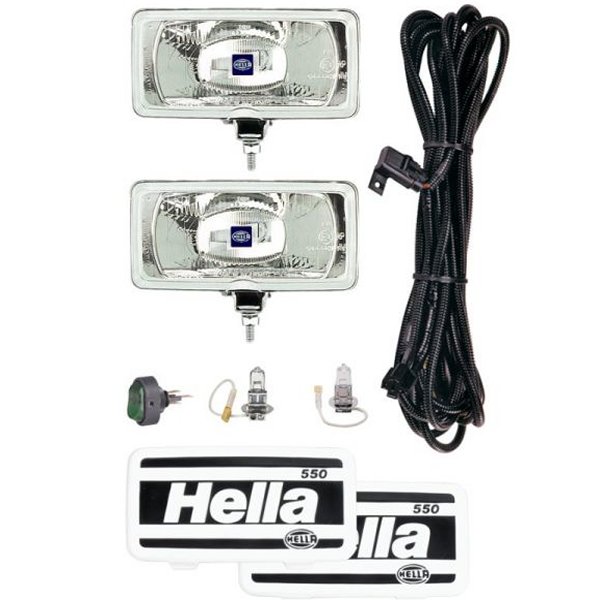 【USA在庫あり】 Hella 550 Series 12V/55W Halogen Driving Lamp キット hella005700691 JP店