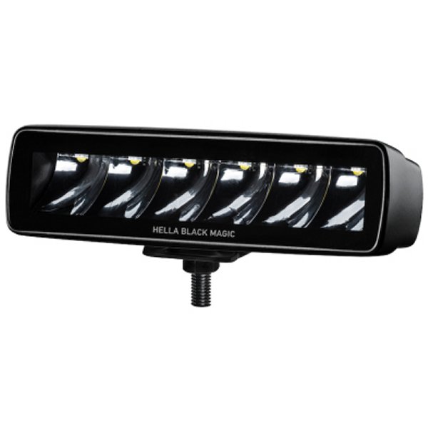 【USA在庫あり】 Hella Universal ブラック Magic 6 L.E.D. Mini ライト Bar - Spot Beam hella358176211 JP店