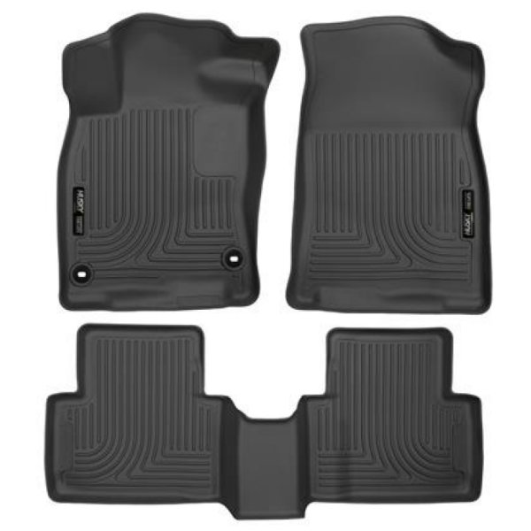 【USA在庫あり】 Husky Liners 2016 Honda Civic (4DR) WeatherBeater Combo Black Floor Liners hsl98461 JP店