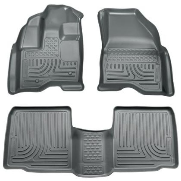 【USA在庫あり】 Husky Liners 09年-13年 Lincoln MKS WeatherBeater Combo ブラック フロアライナー hsl98731 JP店