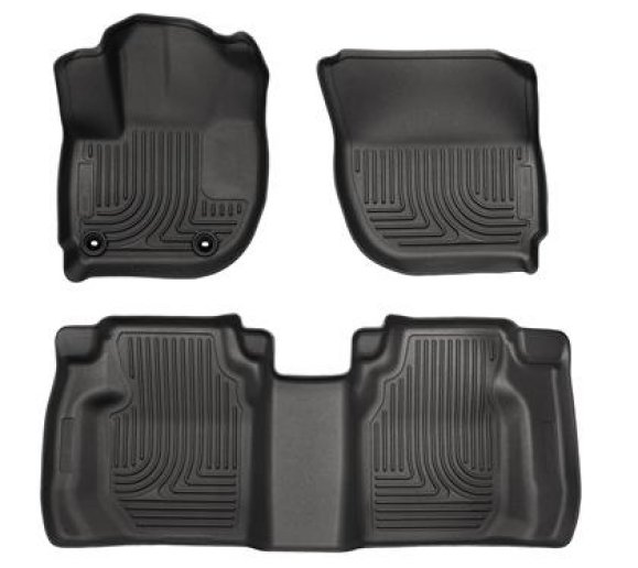 【USA在庫あり】 Husky Liners 15 ホンダ Fit Weatherbeater ブラック フロント and Second Seat フロアライナー hsl99491 JP店