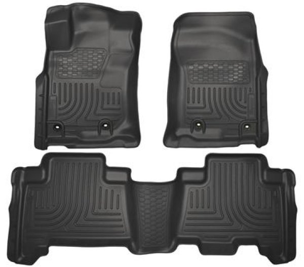 【USA在庫あり】 Husky Liners 2013 トヨタ 4Runner WeatherBeater ブラック フロント & 2nd Seat フロアライナー hsl99571 JP店
