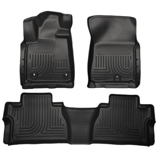 【USA在庫あり】 Husky Liners 14 トヨタ Tundra Weatherbeater ブラック フロント & 2nd Seat フロアライナー hsl99581 JP店