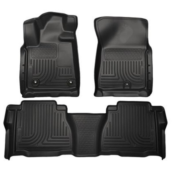 【USA在庫あり】 Husky Liners 12年-13年 トヨタ Tundra Weatherbeater ブラック フロント & 2nd Seat フロアライナー hsl99591 JP店