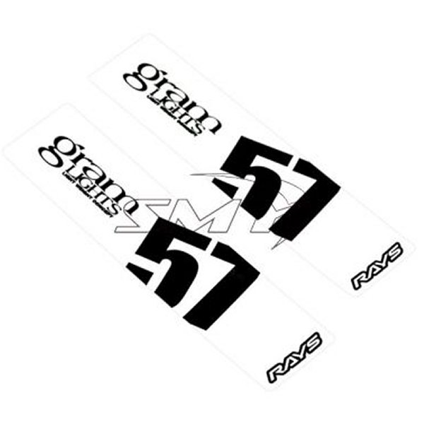 【USA在庫あり】 Gram Lights 57DR/57CR Spoke Sticker ホワイト (2 PCS) glsWC57SSTKW JP店