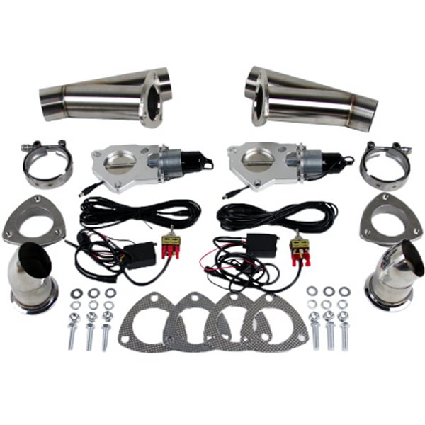 【USA在庫あり】 Granatelli 3.0in ステンレススチール Electronic Dual Exhaust Cutout gms307530K JP店
