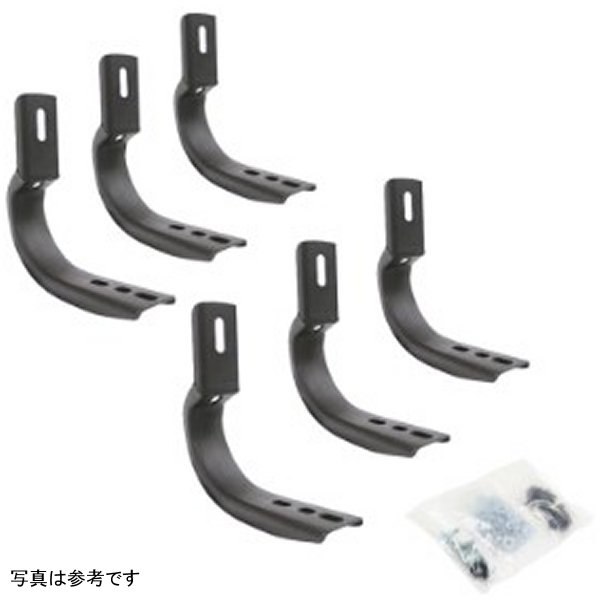 【USA在庫あり】 Go Rhino 24年 トヨタ Tacoma DC 4dr ブラケット for OE Xtreme Cab Length SideSteps - Tex. Blk gor6844325 JP店