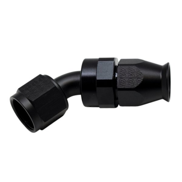 【USA在庫あり】 DeatschWerks 8AN Female Swivel 45-Degree ホースエンド PTFE (Incl. 1 Olive インサート) dwk6-02-0855 JP店