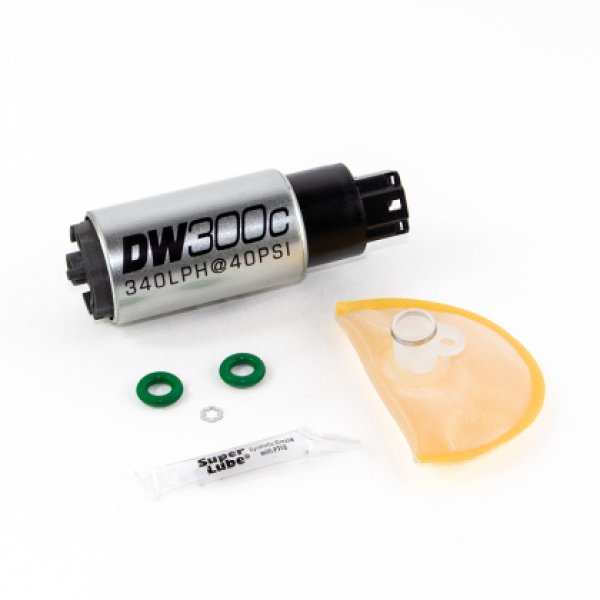 【USA在庫あり】 DeatschWerks 340lph DW300C Compact フューエルポンプ w/ 06年-11年 シビック セット Up キット (w/o Mounting Clips) dwk9-307-1008 JP店
