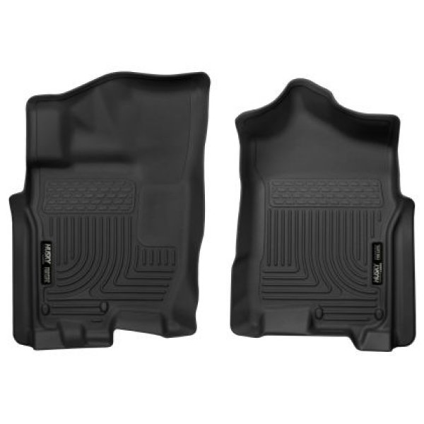【USA在庫あり】 Husky Liners 17年-24年 ニッサン Titan Crew Cab/16年-24年 Titan XD Crew Cab X-Act フロント Floor Liner セット ブラック hsl55451 JP店