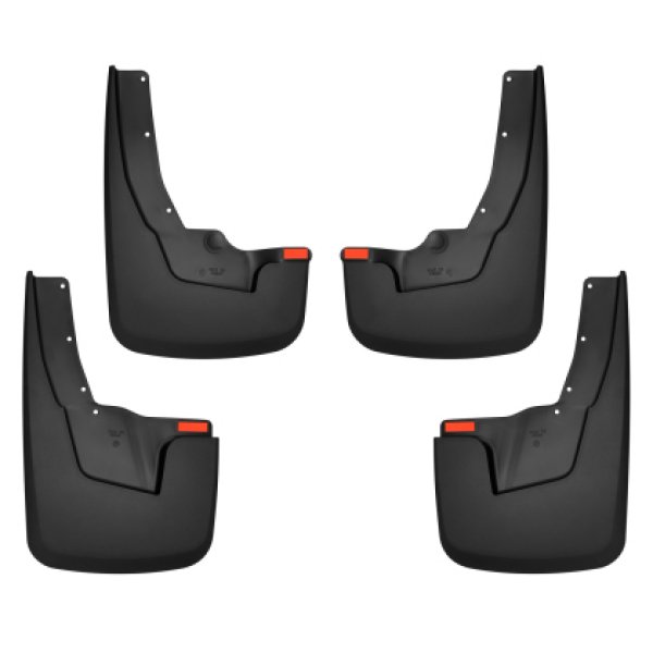 【USA在庫あり】 Husky Liners 19年-22年 RAM 1500 w/ OEM Fender Flares Custom-Molded フロント & リヤ マッドガード hsl58136 JP店