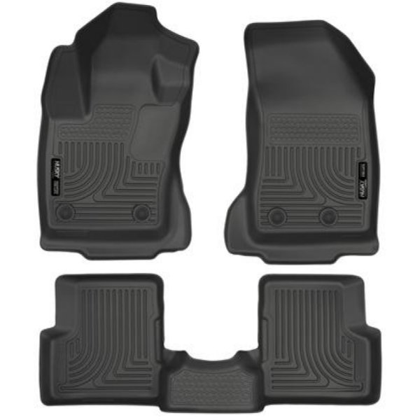 【USA在庫あり】 Husky Liners 2015 ジープ Renegade Weatherbeater ブラック フロント and Second Row フロアライナー hsl99081 JP店