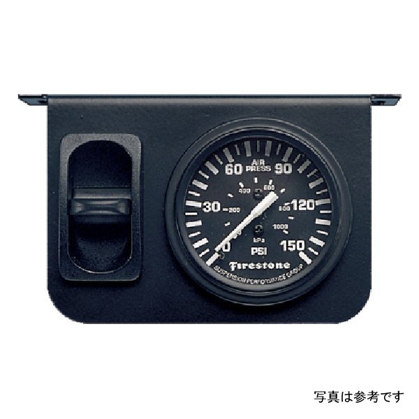【USA在庫あり】 Firestone エア調整式レベリング空気圧コントロールパネルシングルゲージ付き 0-150psi WR17602149 fir2149 JP店