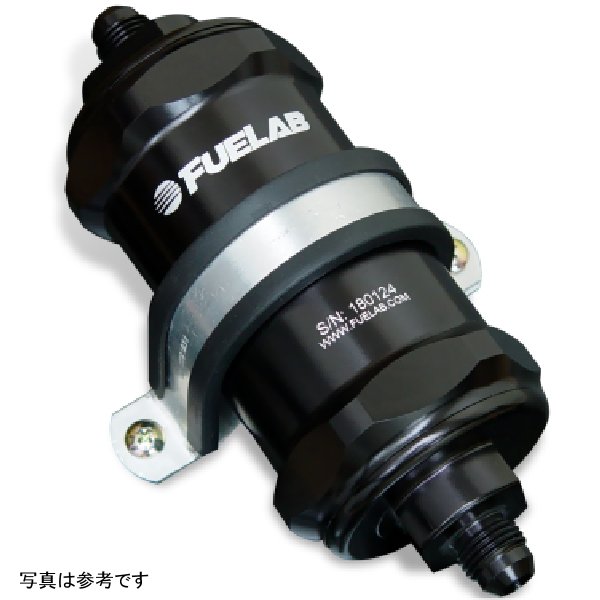【USA在庫あり】 Fuelab 818 インライン燃料フィルター 標準 - 8AN In/Out 10ミクロンファブリック ブラック flb81802-1 JP店 27,204円