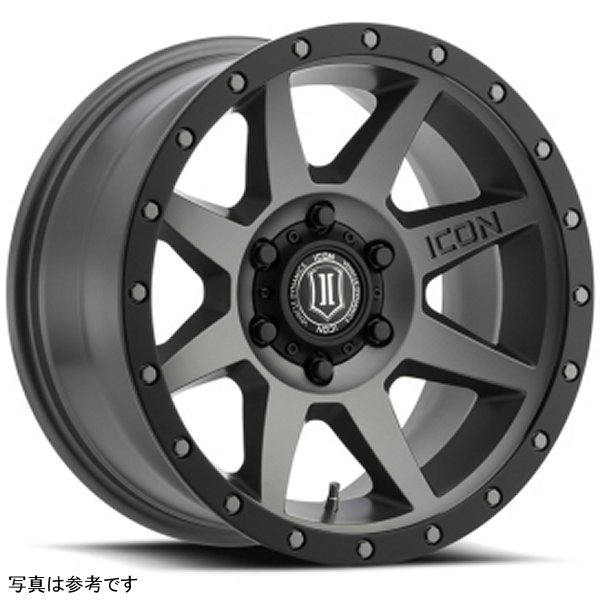 【USA在庫あり】 ICON Rebound 17x8.5 5x5 -6mm Offset 4.5in BS 71.5mm Bore Titanium Wheel ico1817857345TT JP店 46,151円