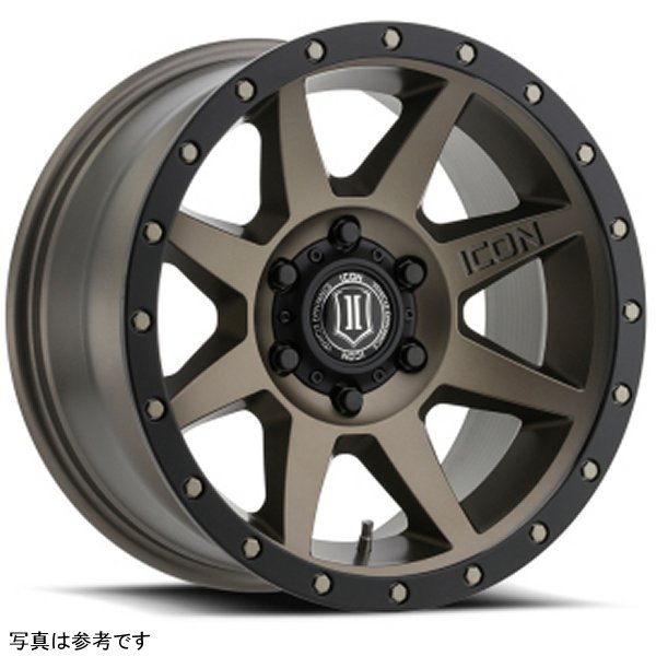 【USA在庫あり】 ICON Rebound 17x8.5 6x5.5 25mm オフセット 5.75in BS 95.1mm Bore Bronze ホイール ico1817859057BR JP店
