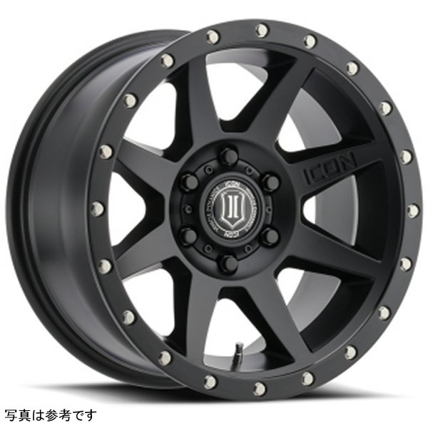 【USA在庫あり】 ICON Rebound 17x8.5 6x5.5 25mm オフセット 5.75in BS 95.1mm Bore Satin ブラック ホイール ico1817859057SB JP店