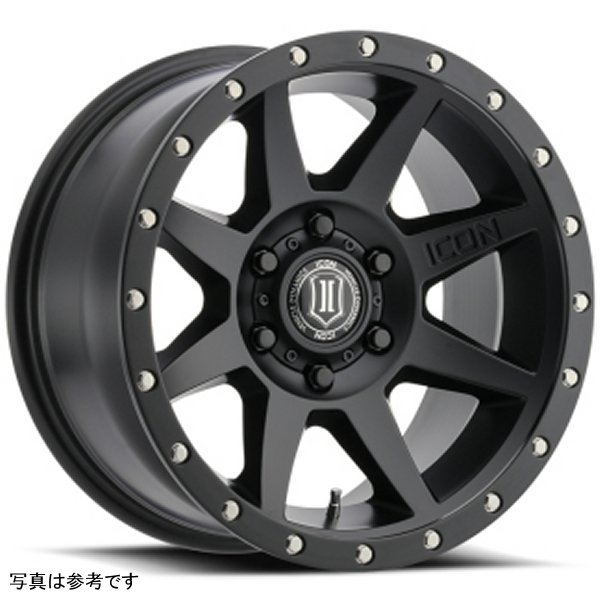 【USA在庫あり】 ICON Rebound 17x8.5 6x120 0mm オフセット 4.75in BS 67mm Bore Satin ブラック ホイール ico1817859447SB JP店