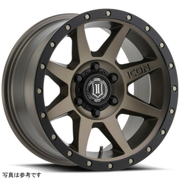 【USA在庫あり】 ICON Rebound 18x9 6x5.5 25mm オフセット 6in BS 95.1mm Bore Bronze ホイール ico1818909060BR JP店