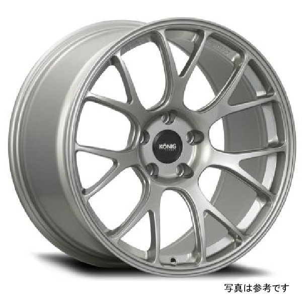 【USA在庫あり】 Konig Forged F1M 18X8.5 5X114.3 ET35 Ash シルバー Knurled Bead kngF1M8851435S JP店