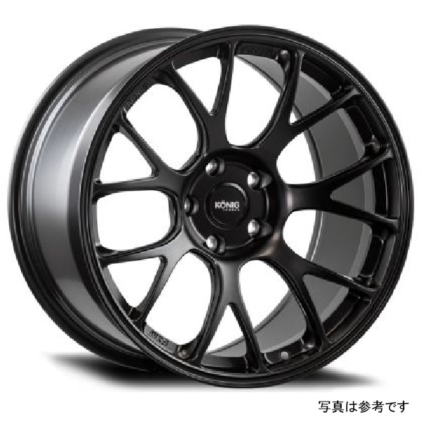 【USA在庫あり】 Konig Forged F1M 17X9 4X100 ET45 Satin ブラック Knurled Bead kngF1M9710045B JP店 81,424円