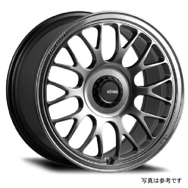 【USA在庫あり】 Konig MRK1 17X8 5X114.3 ET40 Hyper カーボン - Gloss ブラック Gear Cap/Logo/Cover Plate kngMK87514406 JP店