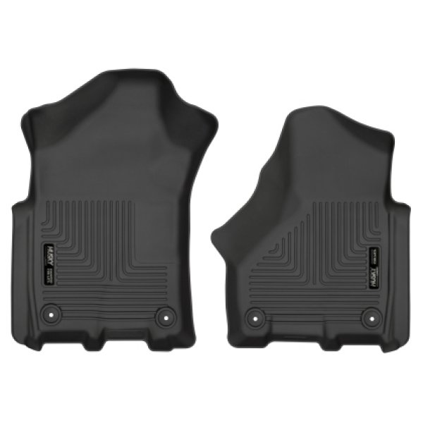 【USA在庫あり】 Husky Liners 2019 Ram 2500/3500 Crew Cab/Mega Cab WeatherBeater ブラック フロント フロアライナー hsl13051 JP店