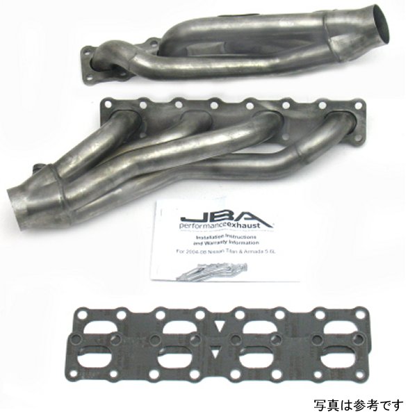【USA在庫あり】 JBA 04年-15年 ニッサン 5.6L VK56DE Oval Port 1-5/8in Primary Raw 409SS Cat4Ward Header jba1400S JP店