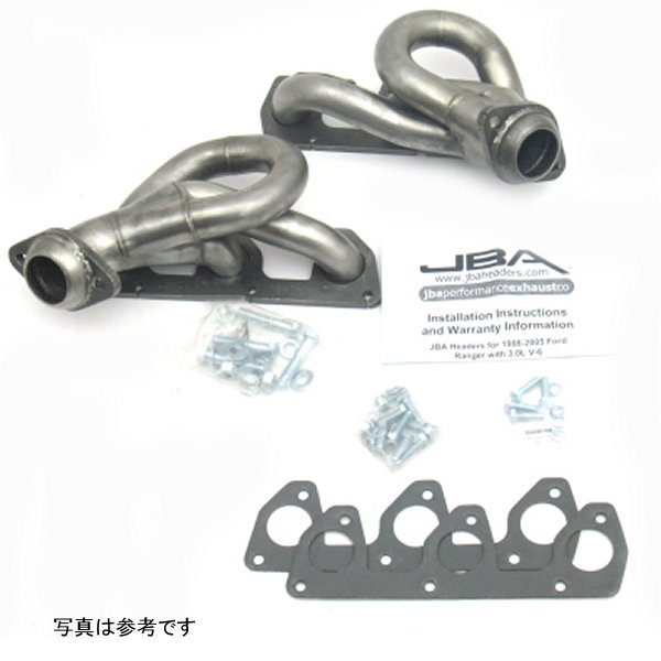 【USA在庫あり】 JBA 02年-08年 フォード Ranger 3.0L V6 w/o EGR 1-1/2in Primary Raw 409SS Cat4Ward Header jba1647S-1 JP店