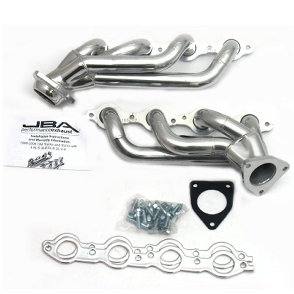【USA在庫あり】 JBA 02年-13年 GM Truck 4.8L/5.3L LS シルバー Ctd Cat4Ward Header jba1850S-2JS JP店