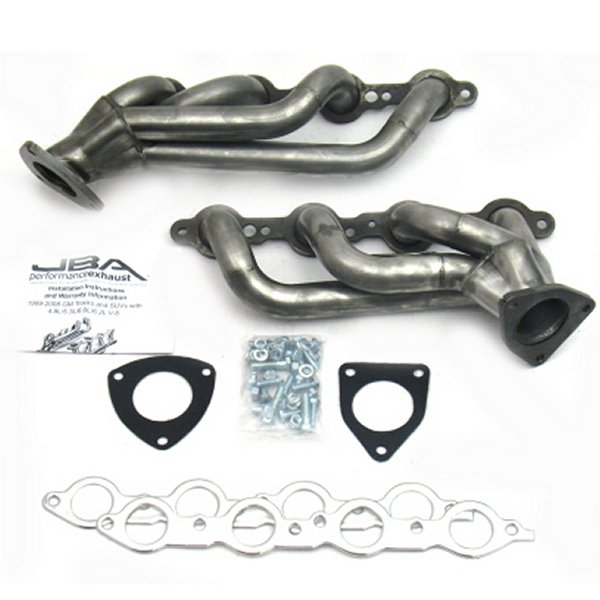 【USA在庫あり】 JBA 03年-06年 GM Truck 6.0L LS w/o EGR 1-5/8in Primary Raw 409SS Cat4Ward Header jba1850S-3 JP店
