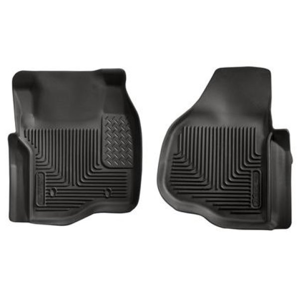 【USA在庫あり】 Husky Liners 11年-12年 フォード F250/F350/F450 Series Reg/Super/Crew Cab X-Act Contour ブラック フロアライナー hsl53301 JP店