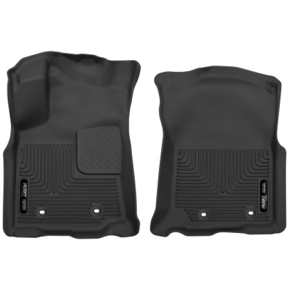 【USA在庫あり】 Husky Liners 2018 Toyota Tacoma Crew/Extended Cab X-Act Contour Black Front Floor Liners hsl53751 JP店