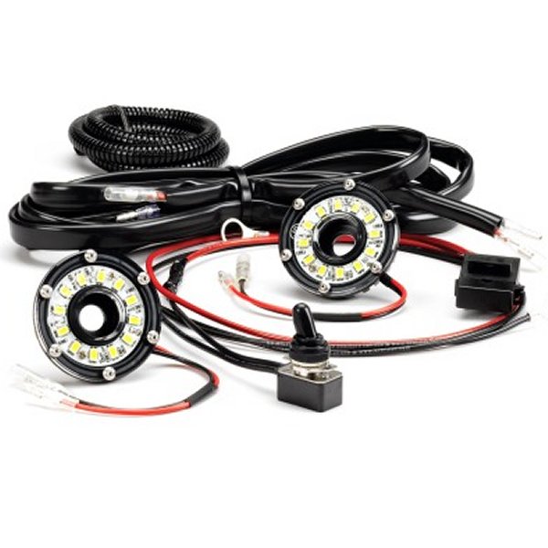 【USA在庫あり】 KC HiLiTES Cyclone 2in. LED Universal Under Hood ライティング キット (Incl. 2 Cyclone ライト/Switch/Wiring) kcl355 JP店