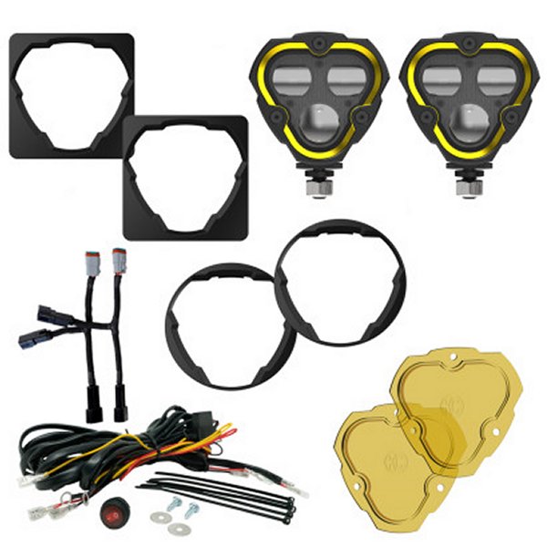【USA在庫あり】 KC HiLiTES FLEX ERA 3 Dual Mode SAE フォグライト - 2-ライト Master キット for トヨタ Aftermarket バンパー kcl97155 JP店