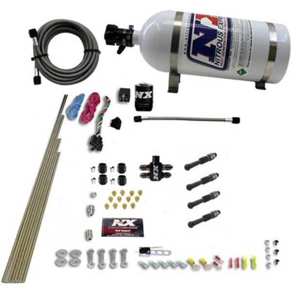 【USA在庫あり】 Nitrous Express Dry Direct Port Nitrous キット 4 Cyl w/10lb ボトル nex93046-10 JP店