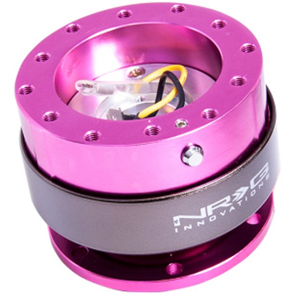 【USA在庫あり】 NRG Quick Release Gen 2.0 - Pink Body / Titanium クローム Ring nrgSRK-200PK JP店