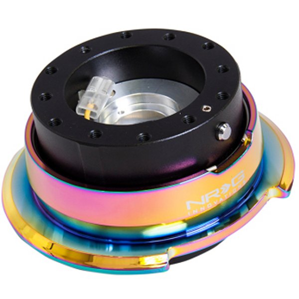 【USA在庫あり】 NRG Quick Release Gen 2.8 ブラック Body / Neochrome Ring nrgSRK-280BK-MC JP店