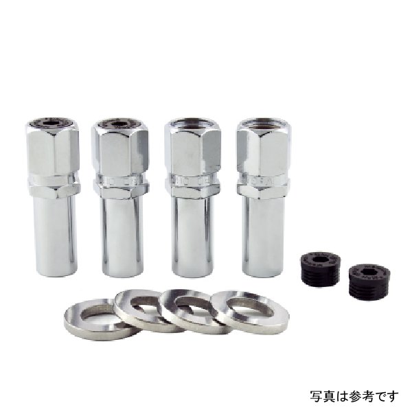 【USA在庫あり】 McGard Hex Lug Nut (Drag Racing X-Long Shank) 1/2-20 / 13/16 Hex / 2.475in. Length (4-Pack) - クローム mcg63004 JP店