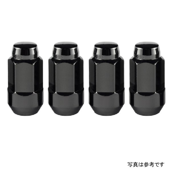 【USA在庫あり】 McGard Hex Lug Nut (Cone Seat Bulge Style) M14X1.5 / 22mm Hex / 1.945in. Length (4-Pack) - ブラック mcg64034 JP店