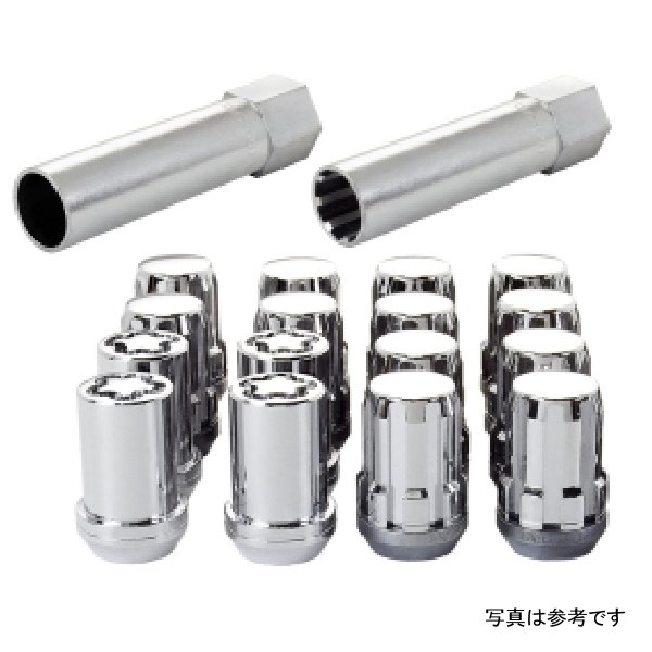 【USA在庫あり】 McGard SplineDrive チューナー 4 Lug インストールキット w/Locks & Tool (Cone) M12X1.5 / 13/16 Hex - クローム mcg65457 JP店