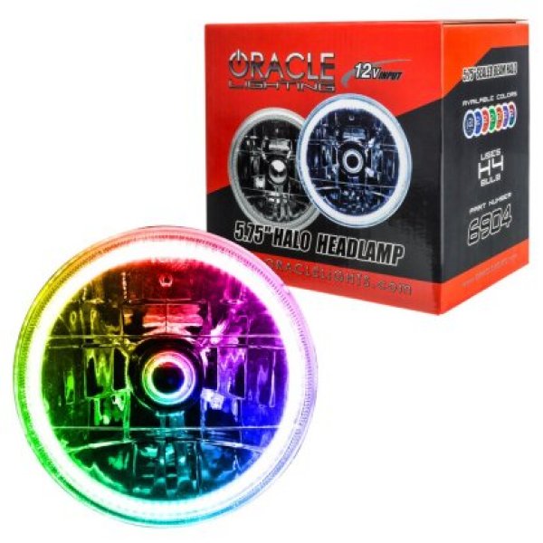 【USA在庫あり】 Oracle Pre-Installed ライト 5.75 IN. Sealed Beam - ColorSHIFT Halo SEE WARRANTY orl6904-333 JP店