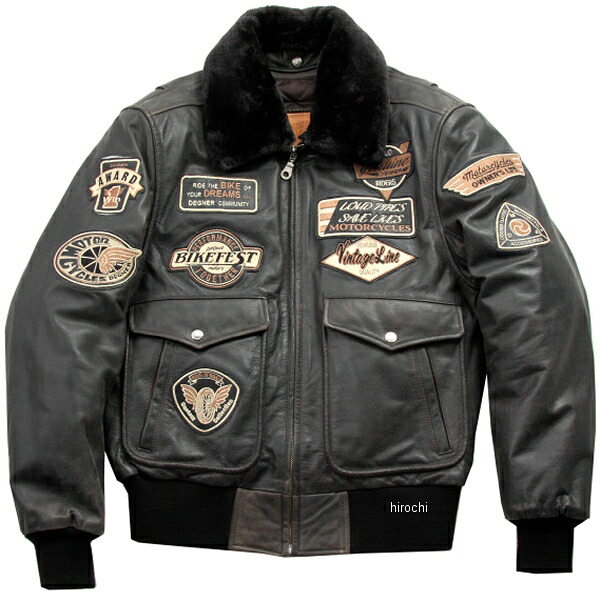 【メーカー在庫あり】 デグナー DEGNER ヴィンテージフライトジャケット 黒 Lサイズ 16WJ-10 JP店